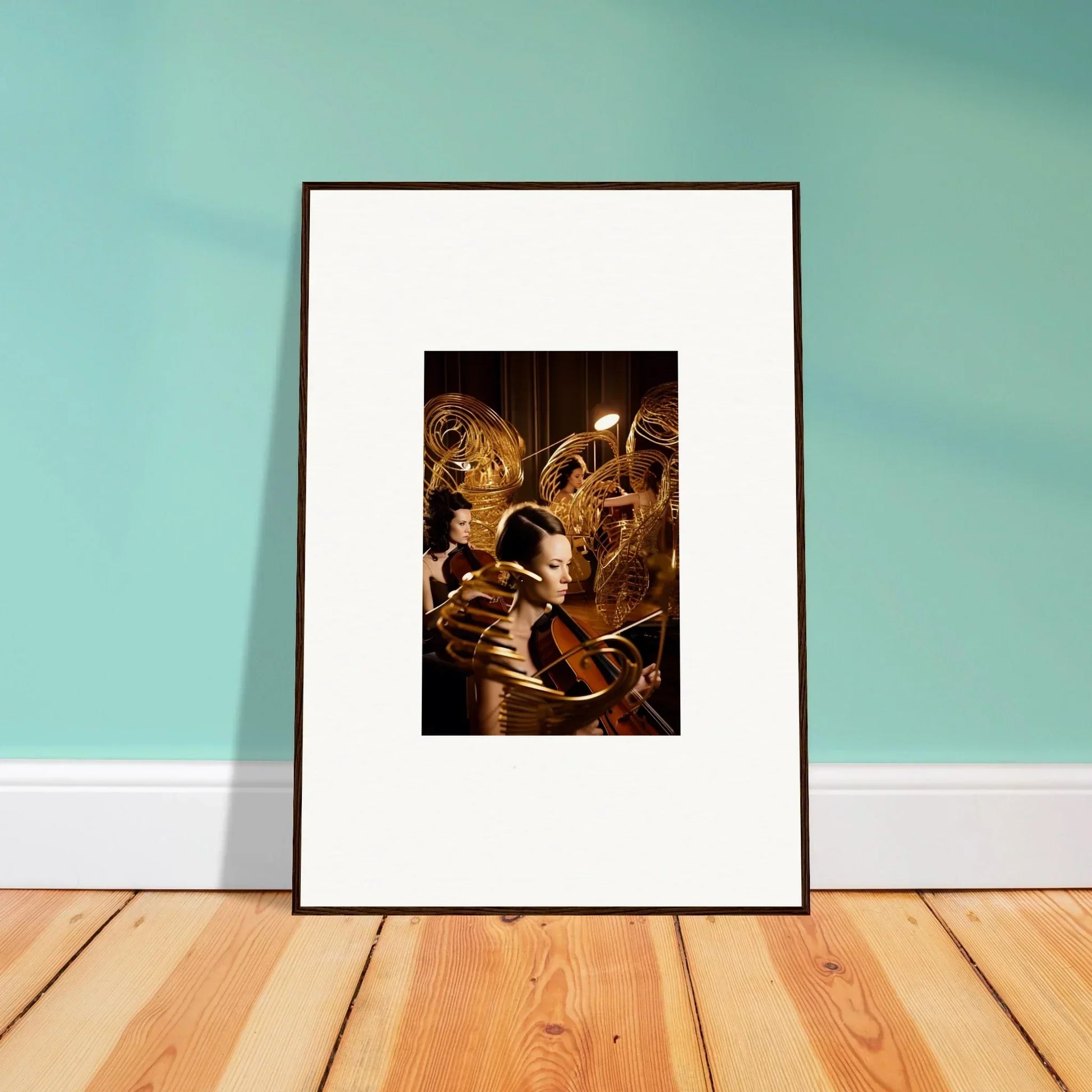 Framed canvas print of medieval knights for cool mint murmurs room decoration