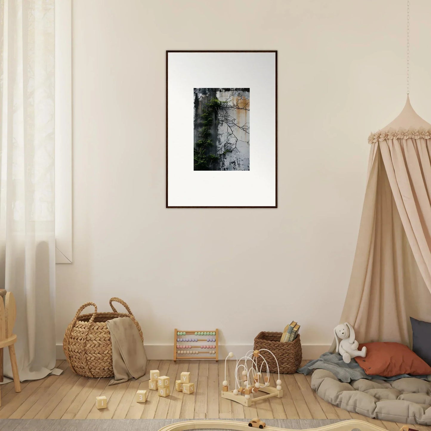 Framed abstract artwork for stylish room decoration and nature Wghhosting vibes