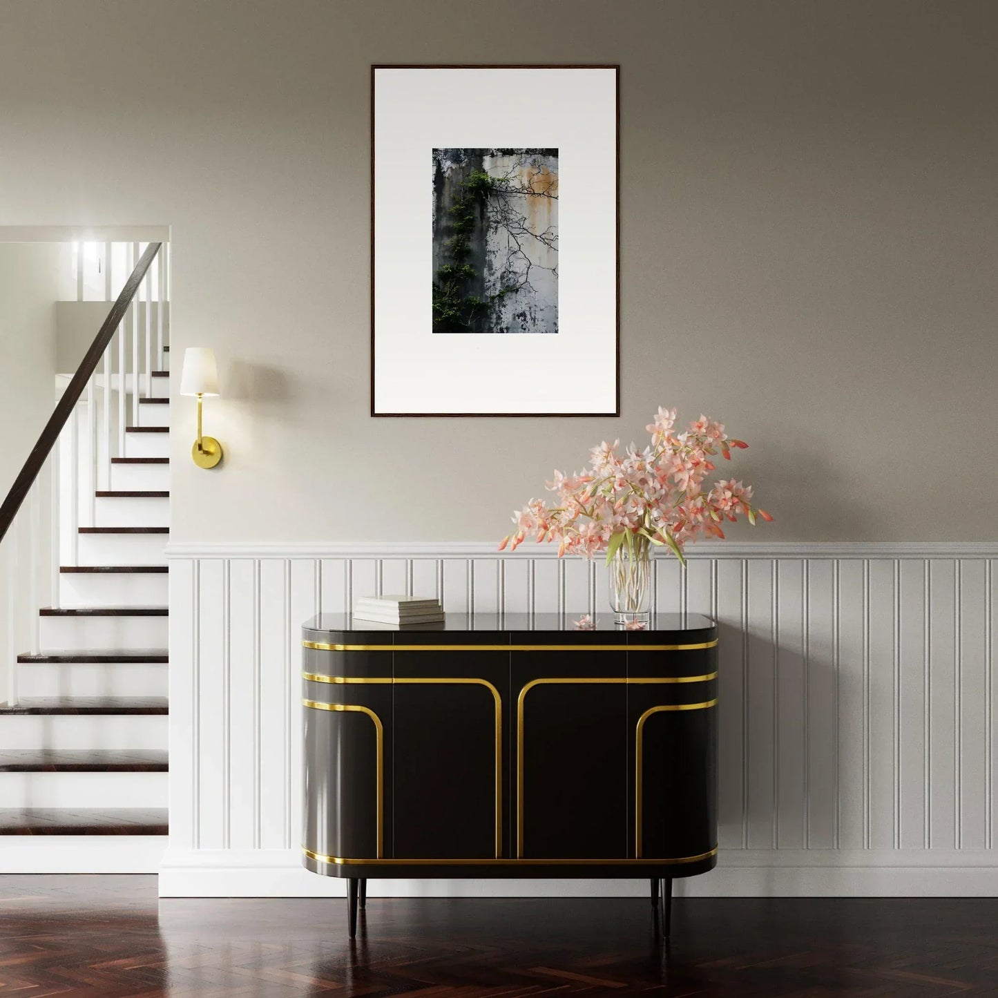 Elegant black and gold sideboard perfect for room decoration and nature Wghhosting