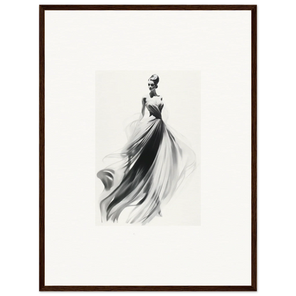 Elegant figure in flowing evening gown, part of Sylph Dance Whispers special edition art