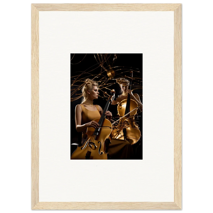 Framed canvas print of musicians jamming sparks a vibrant Sundream Tango vibe