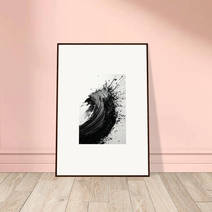 Framed black and white abstract artwork for stylish room decor and modern wall art