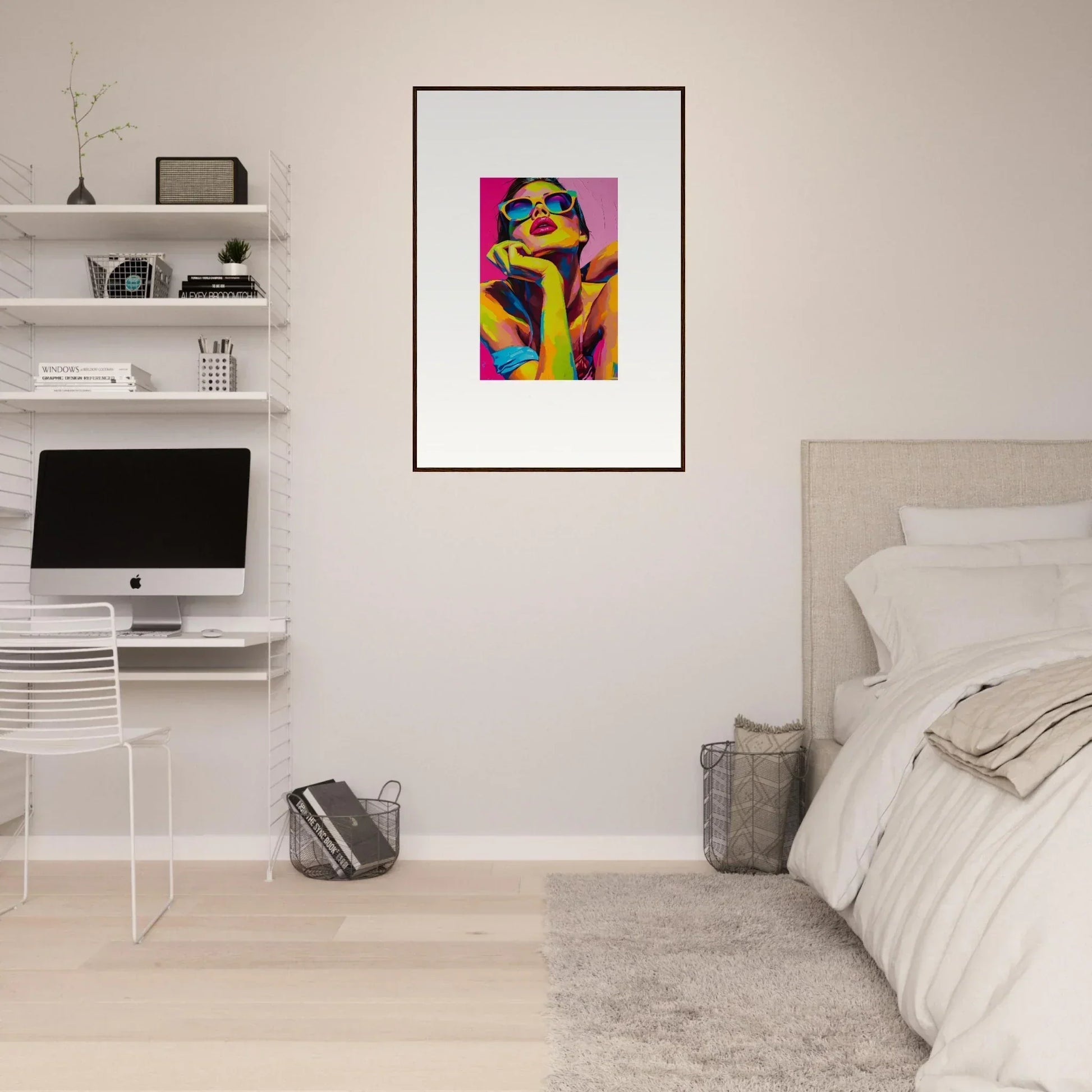 Vibrant Framed Wall Art of a Person in Daydream Ecstasy for Stunning Room Decor