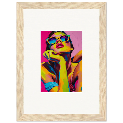 Colorful pop art portrait for vibrant room decor and framed wall art, Daydream Ecstasy