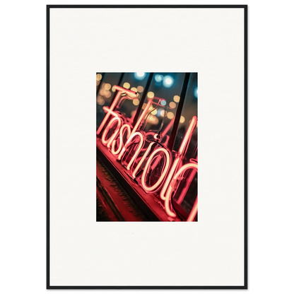 Neon Fashion sign in red for stylish room decoration with Lasid Quara vibes