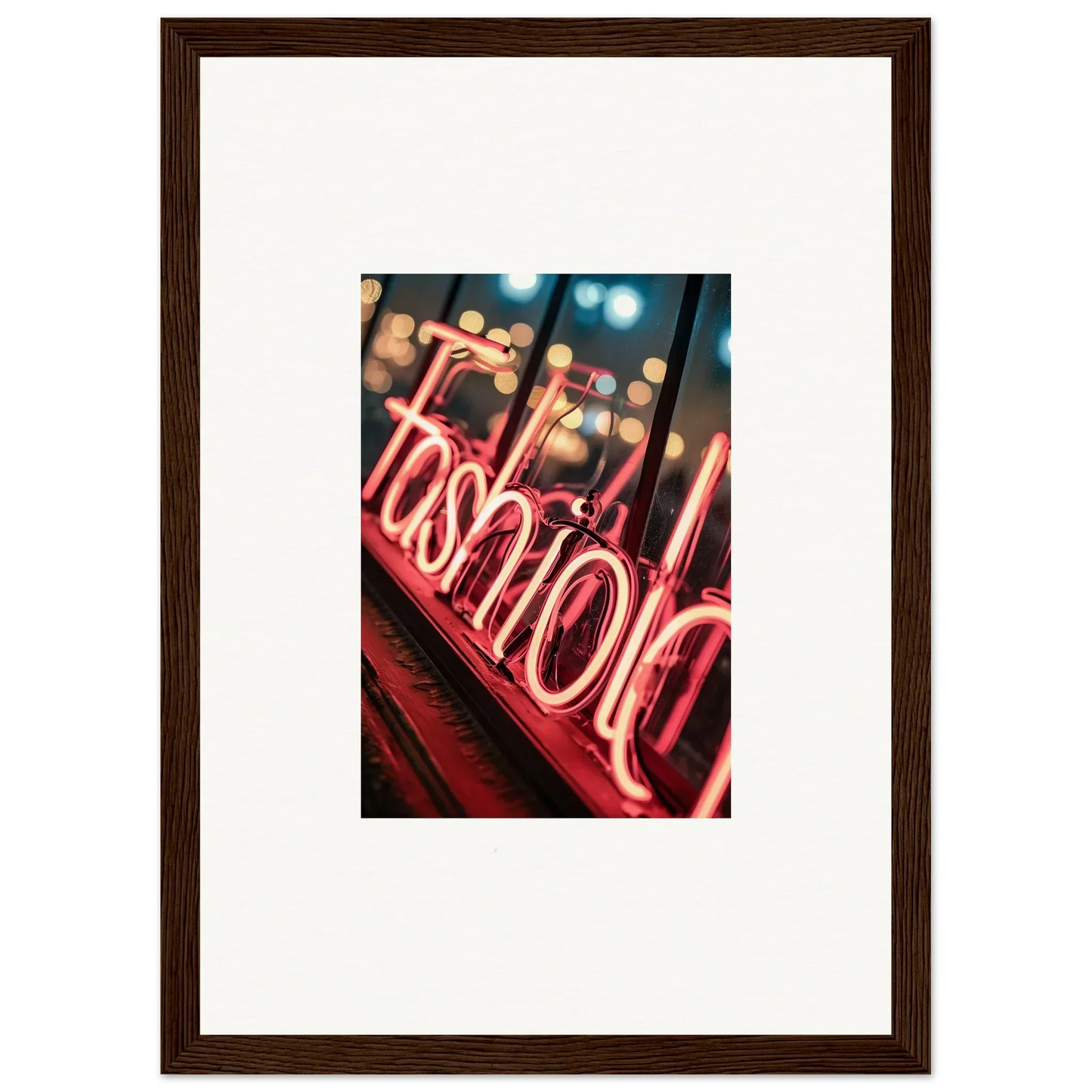 Neon fashion sign in red glow perfect for Lasid Quara room decoration canvas print