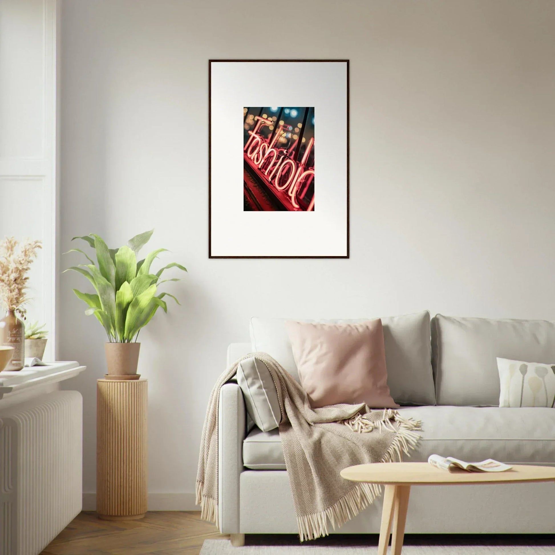 Framed illuminated Coca-Cola bottles canvas print, perfect for your Lasid Quara room decoration