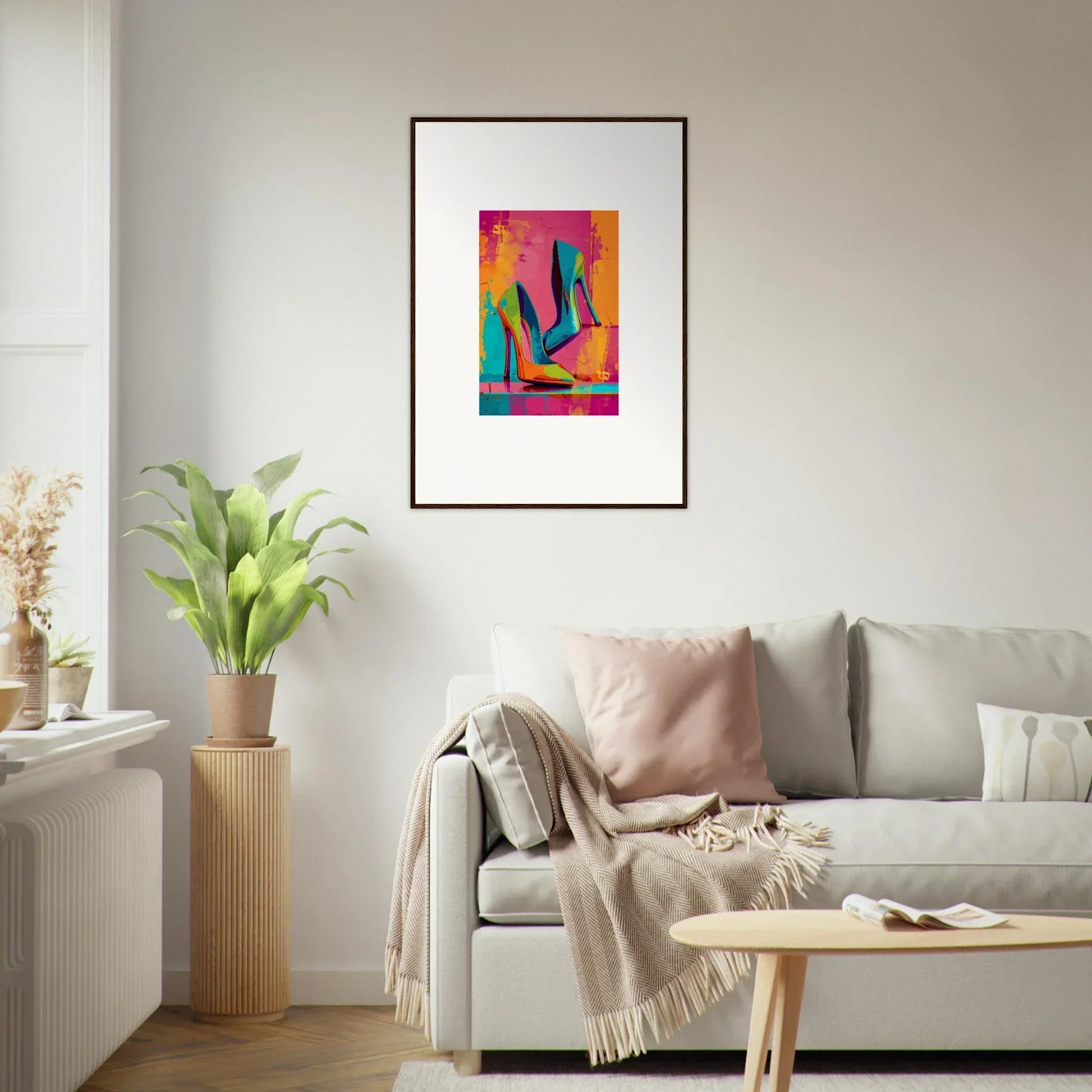 Vibrant abstract wall art canvas print perfect for room decoration