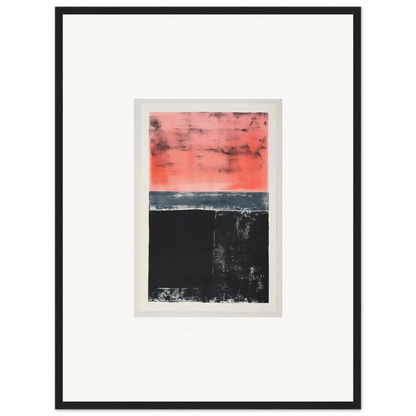 Abstract painting with pink and black, ideal for room decor and isolation ritual themes