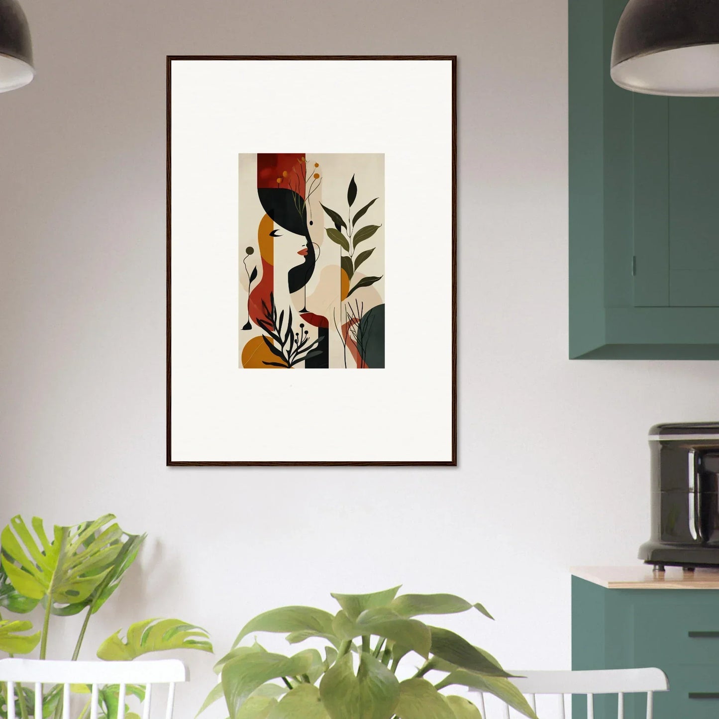 Framed abstract canvas print from Untold Canvases, perfect for room decoration