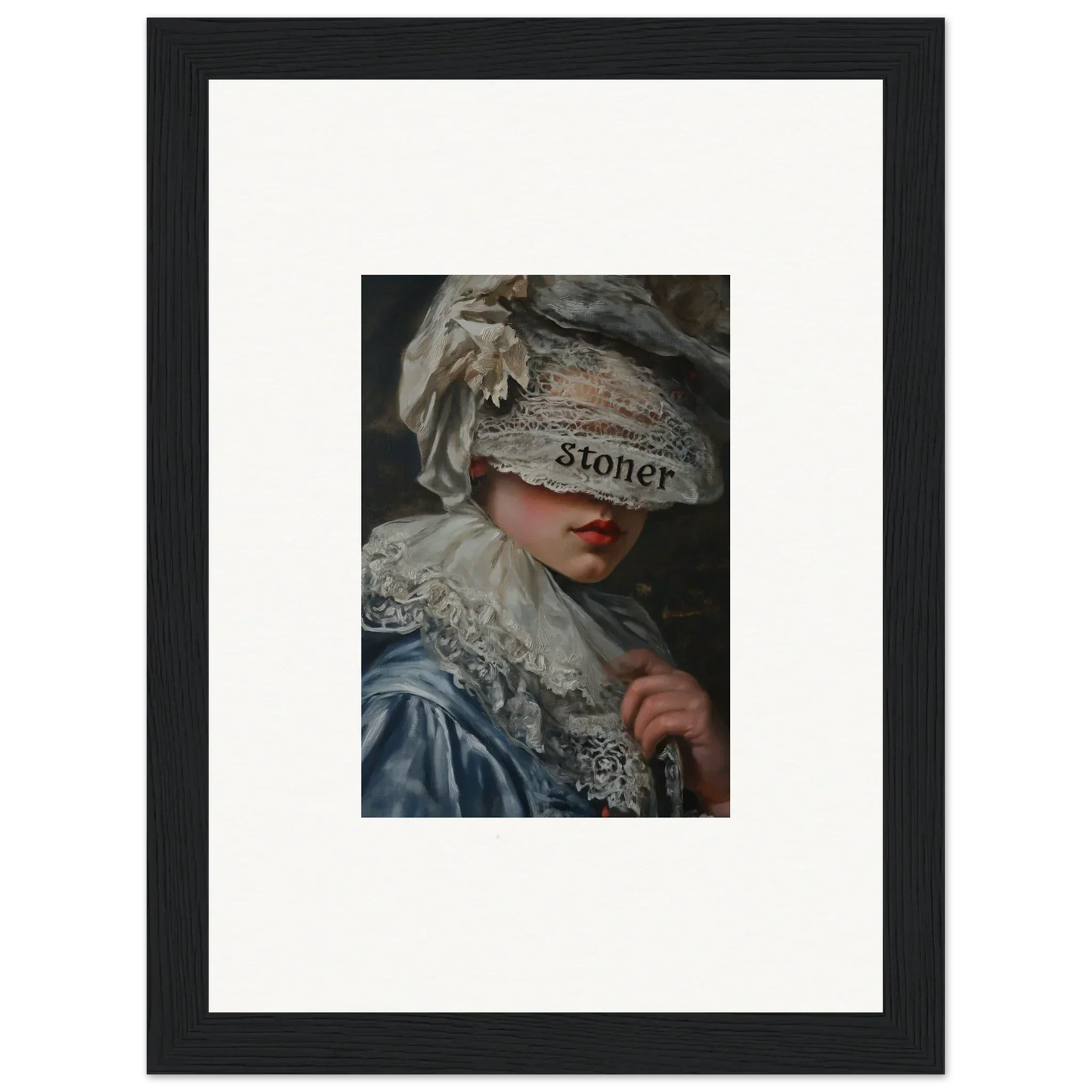 Framed canvas print of Stoner in ornate costume, perfect wall art for room decoration