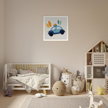 Cozy nursery featuring whimsical transit dreams in neutral colors and whimsical decor