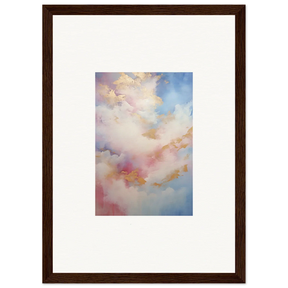 Framed wall art of dreamy pink and blue clouds in Whispers Beyond Reverie special edition