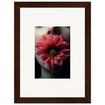 Pink Dahlia flower in full bloom for stunning room decoration canvas print