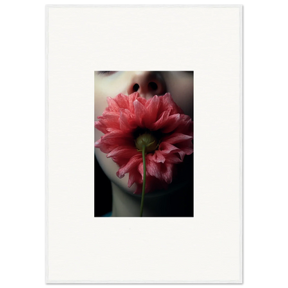 Pink dahlia flower with layered petals for a charming bloom eternally canvas print