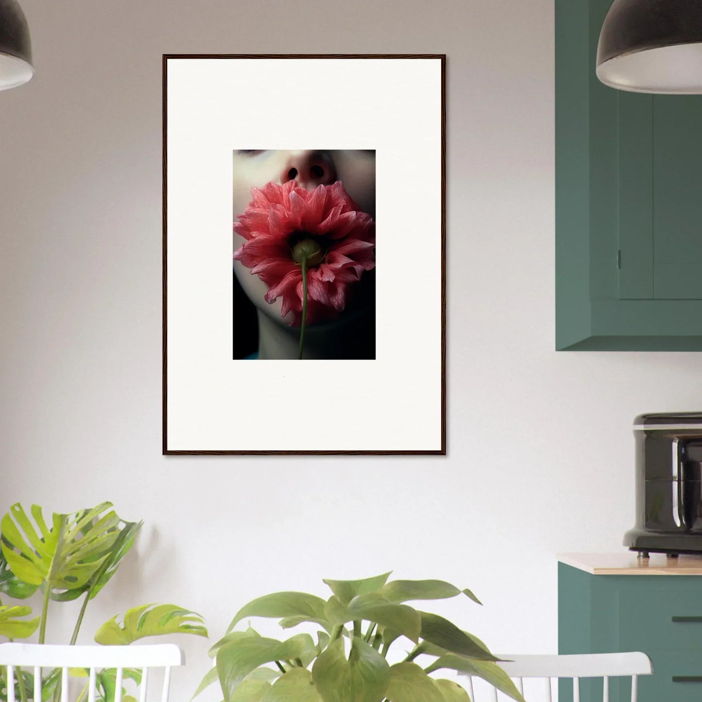 Framed photograph of a vibrant pink flower, perfect for bloom eternally canvas print decor