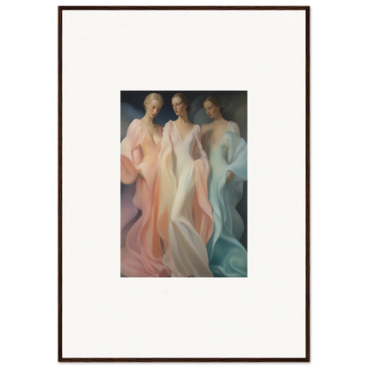 Ethereal painting featuring graceful figures in Whispers Silk Susurrus special edition art™