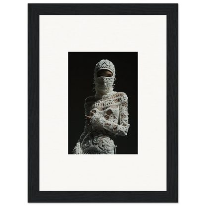 Mummy-like figure in bandages, ideal for Woven Dreams Undrifted room decor or framed wall art