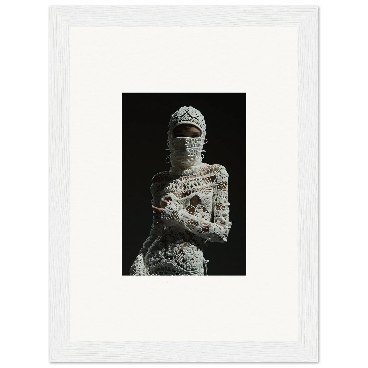 Mummy-like figure wrapped in bandages, ideal for Woven Dreams Undrifted room decor