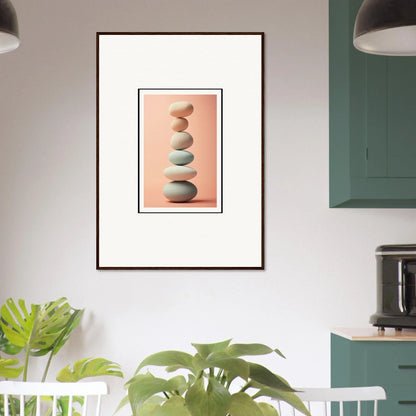 Pastel stones stacked for rock contemplation, perfect for a relaxing room decoration