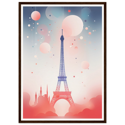 A framed print of the eiff tower in paris