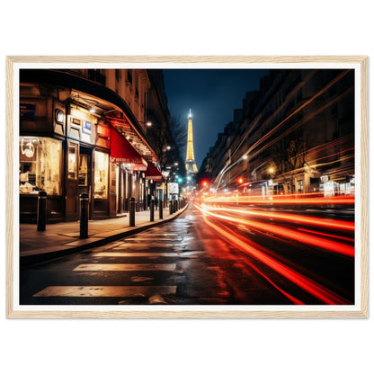 A framed print of the eiff tower in paris