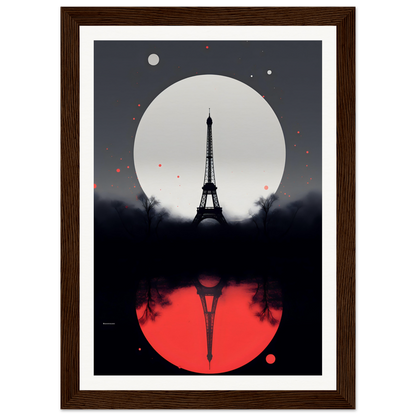 A framed print of the eiff tower in paris