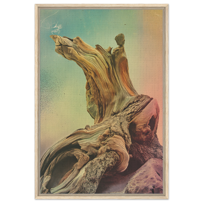 Gnarled driftwood showcasing intricate textures for Gnarled Daydream Echoes room decor