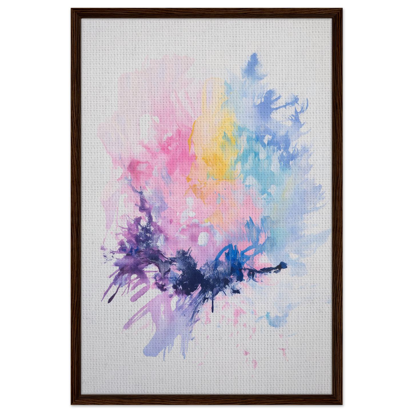 Colorful abstract watercolor painting for Imbibe Celestial Alchemy framed canvas wall decor