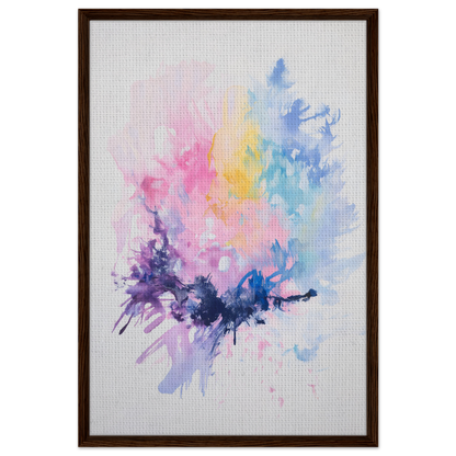 Colorful abstract watercolor painting for Imbibe Celestial Alchemy framed canvas wall decor