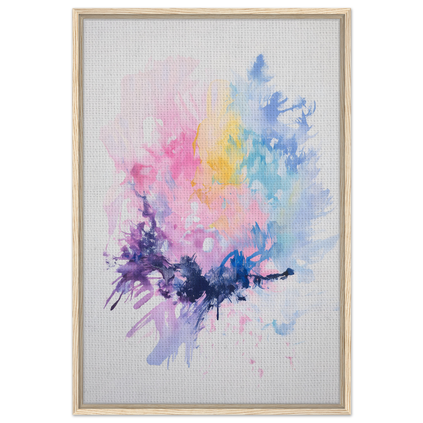 Abstract watercolor painting with pastel colors for Imbibe Celestial Alchemy framed canvas wall decor