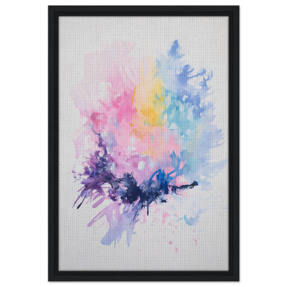 Abstract watercolor painting in Imbibe Celestial Alchemy framed canvas wall room decor