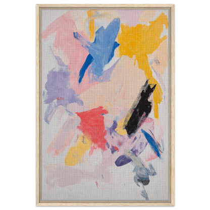 Abstract painting with vibrant hues in Joy’s Chromatic Fugue for stylish room decor