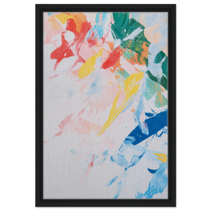 Abstract painting featuring colorful brushstrokes, ideal for Kaleidoscopic Rhapsody Dance room decor