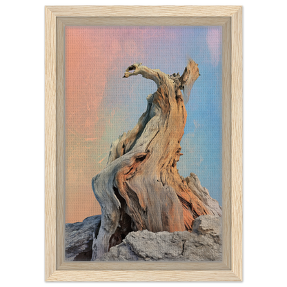 Twisted driftwood with gnarled branches, perfect for Mystic Driftwood Dream room decor