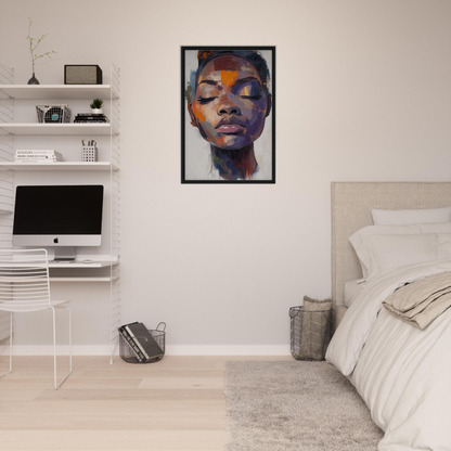 Vibrant portrait from Mystic Palette Reverie, enhancing fashion oracle™ room decor