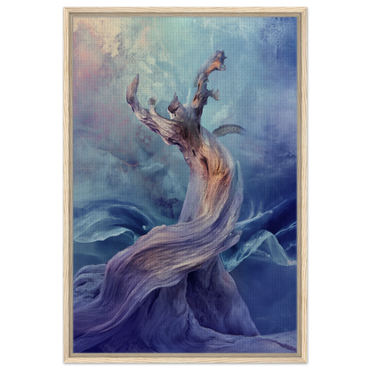 Ethereal figure in turbulent waters embodies Mystical Organic Dance for unique room decor