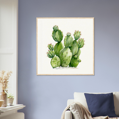 A painting of a cactus plant