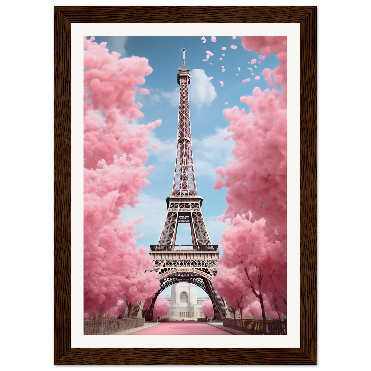 A painting of the eiff tower in paris