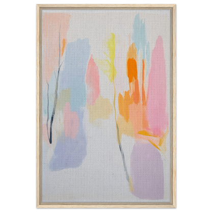 Abstract painting in soft pastels for a dreamy room decor, Pastel Dreamscape Melody