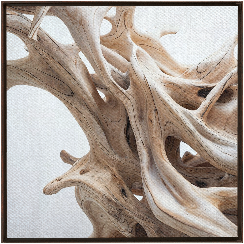 There is a picture of a close up of a piece of driftwood