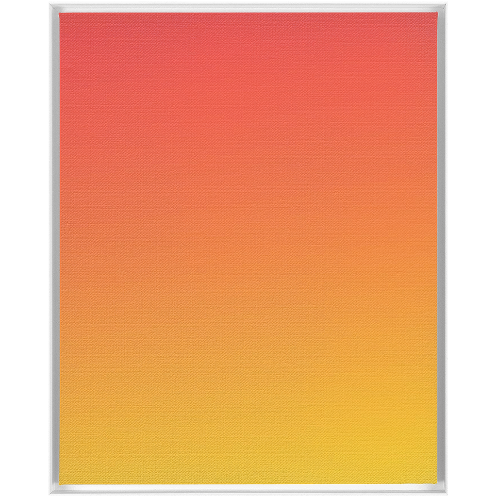 A picture of a painting of a yellow and orange color