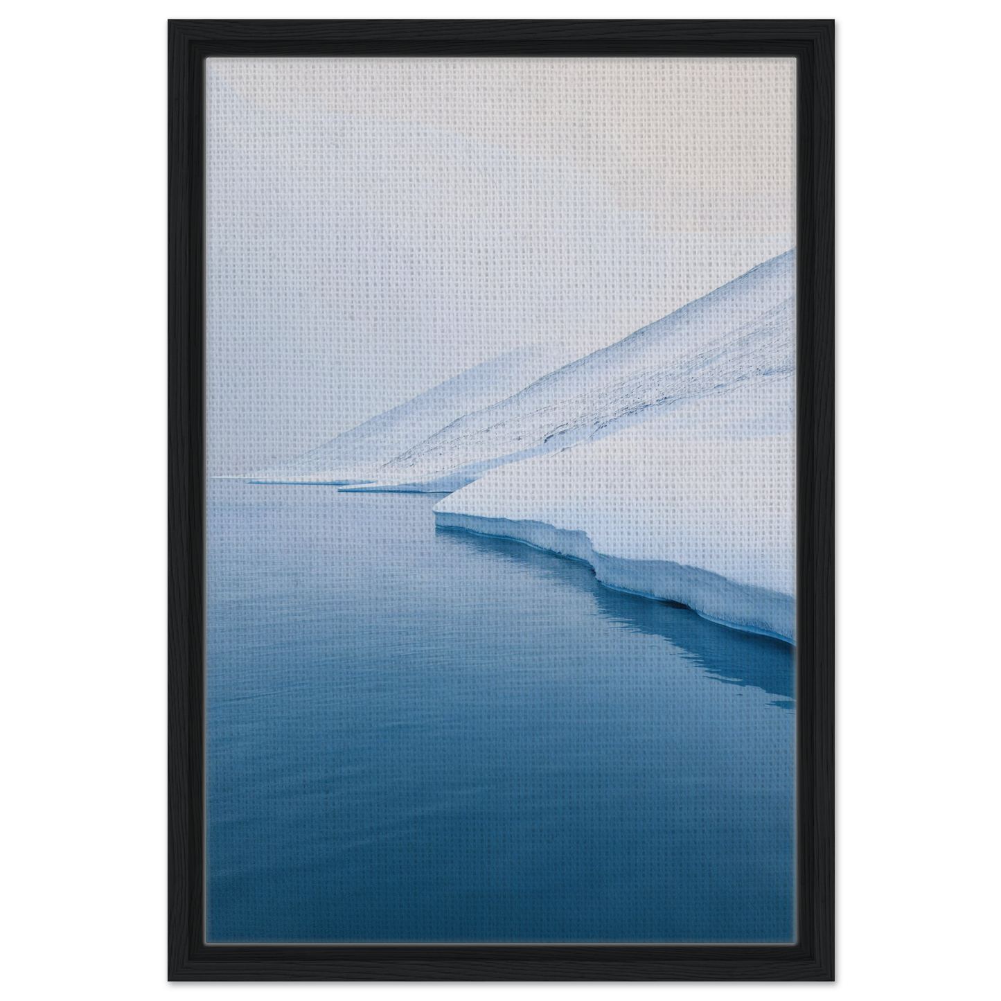 Framed canvas print of a serene Arctic landscape in the Polar Reflection Dreamscape