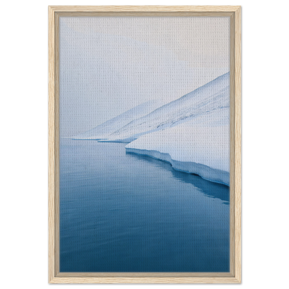 Framed canvas print of a serene icy landscape in the Polar Reflection Dreamscape