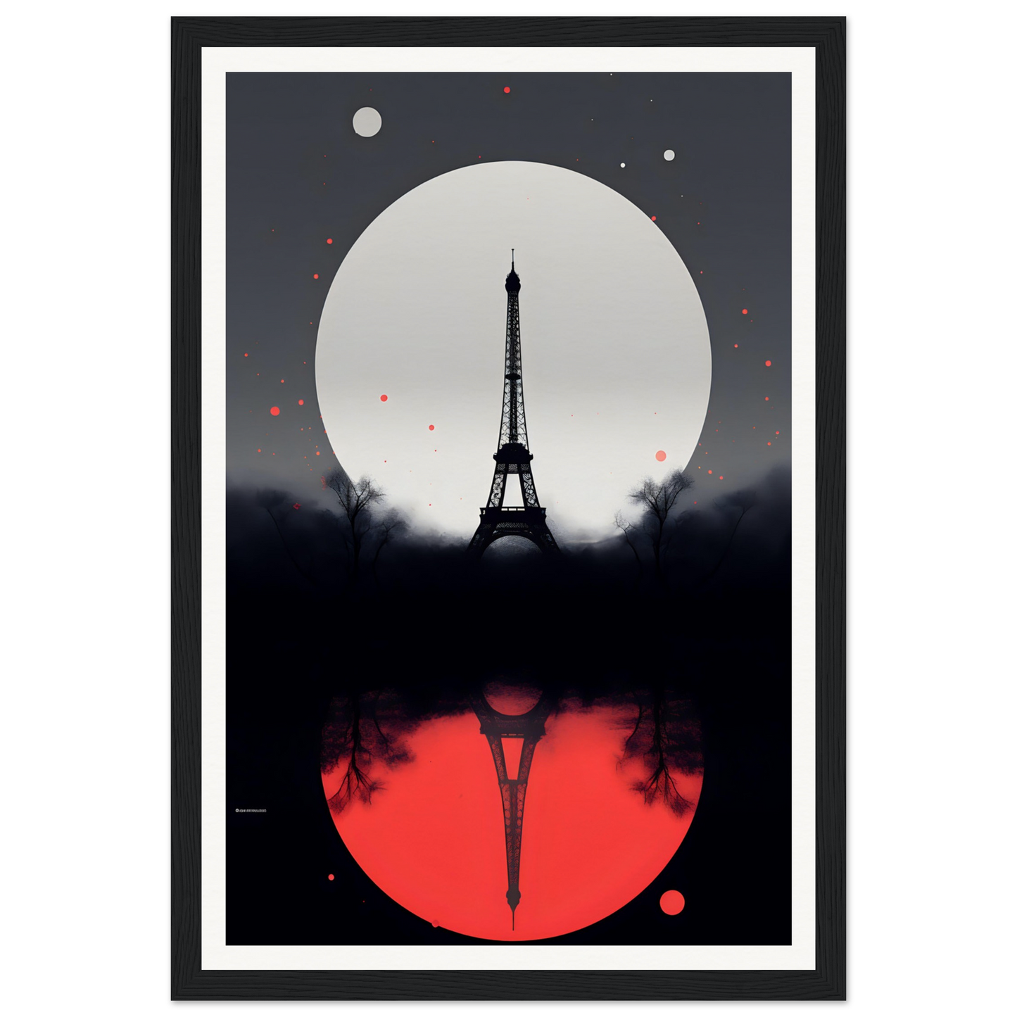 A poster with the eiff tower in paris