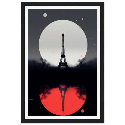 A poster with the eiff tower in paris