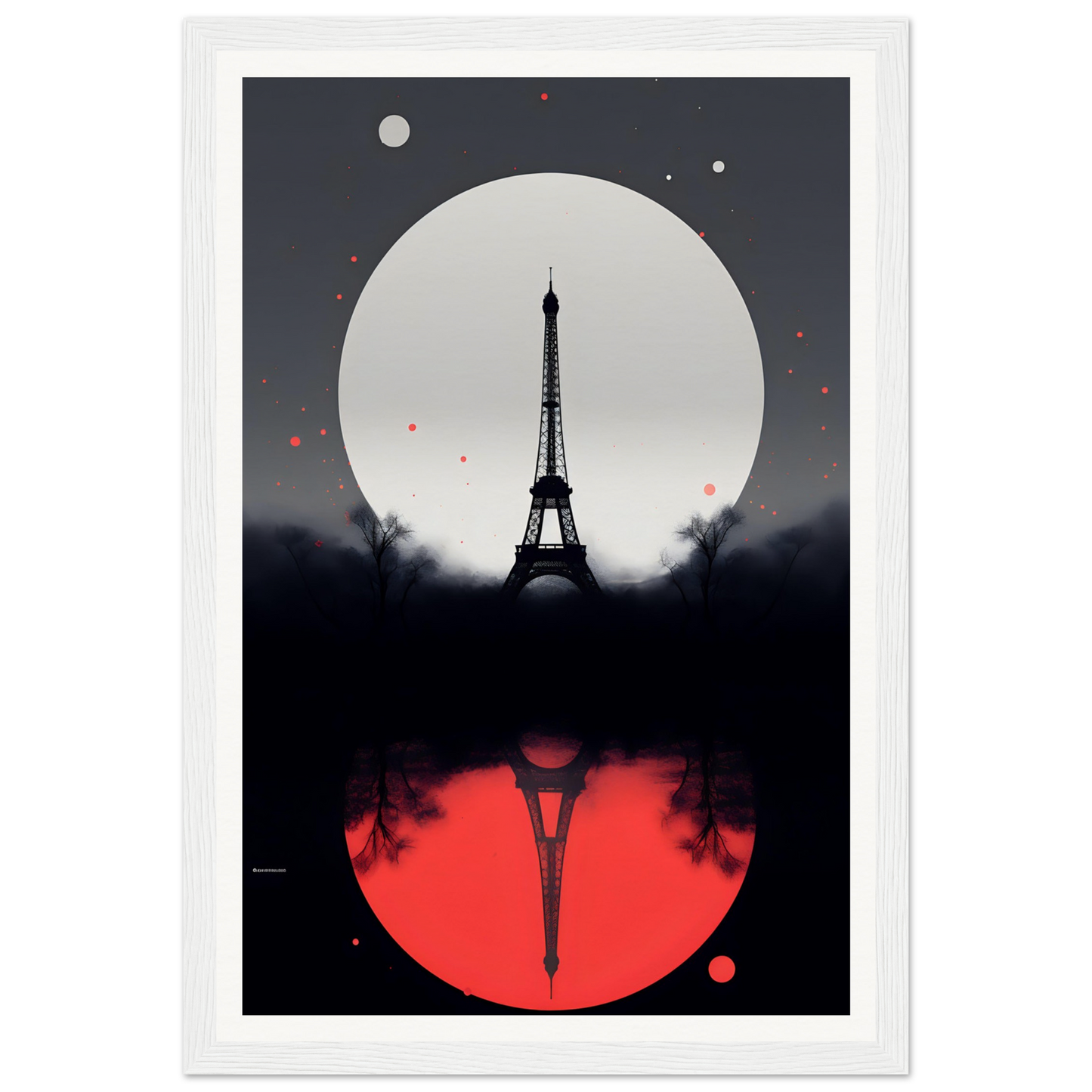 A poster with the eiff tower in paris