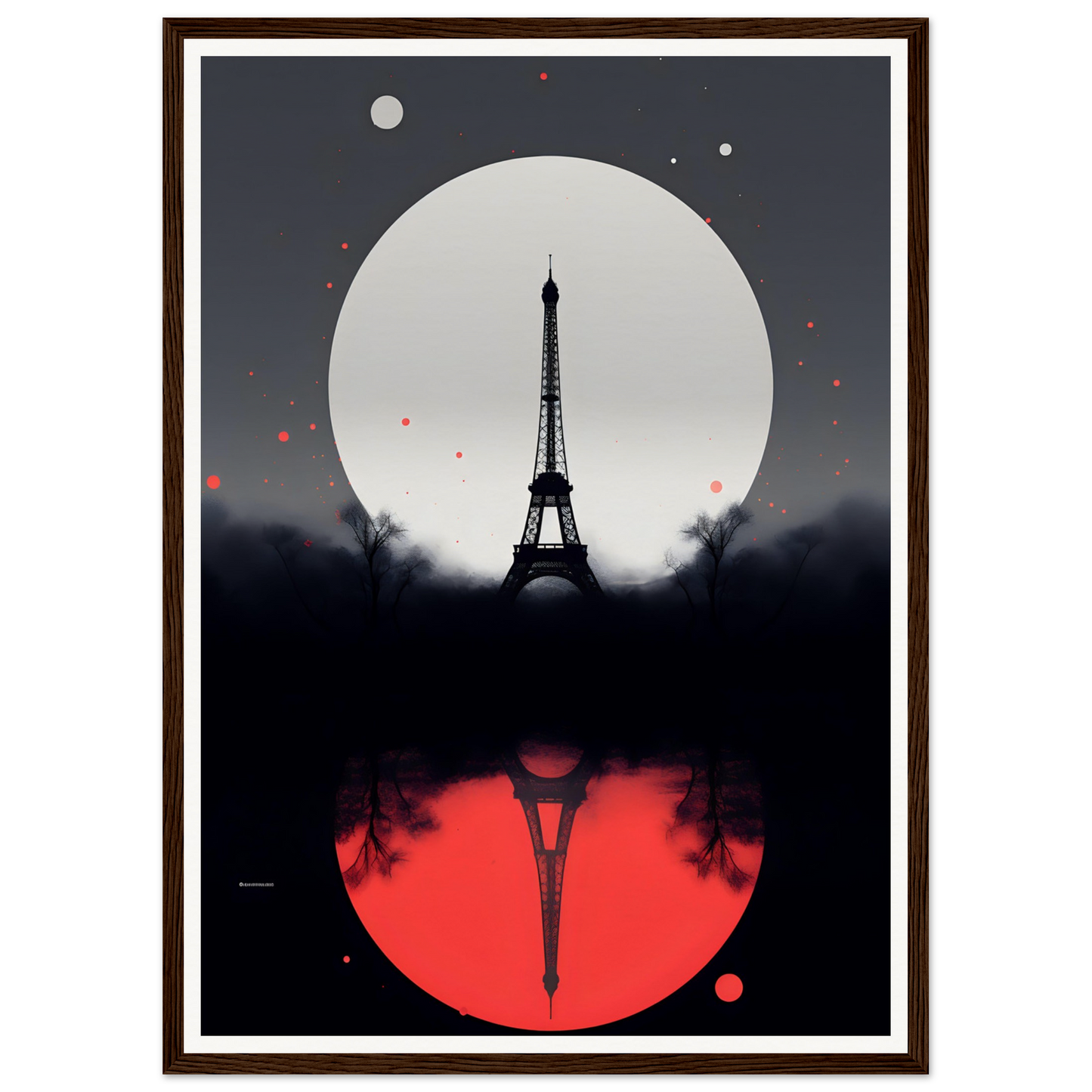 A poster with the eiff tower in paris