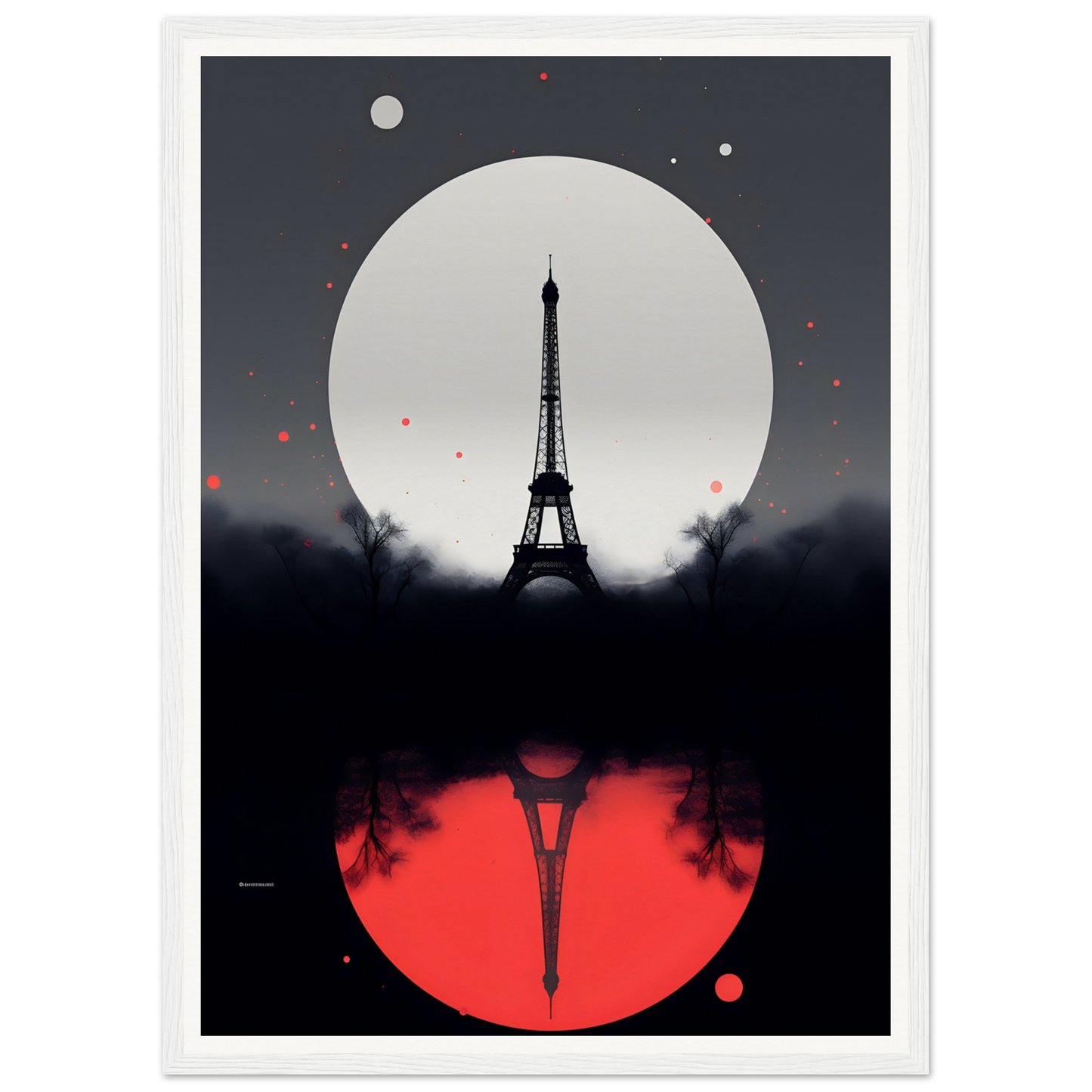 A poster with the eiff tower in paris