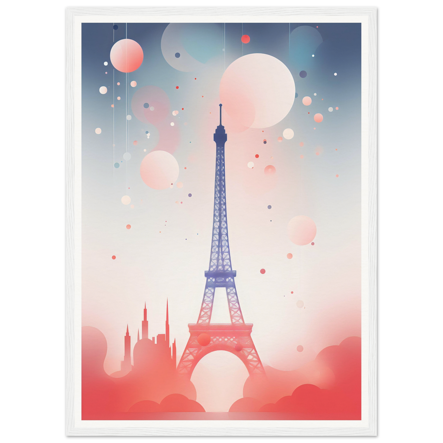 A poster with the eiff tower in paris